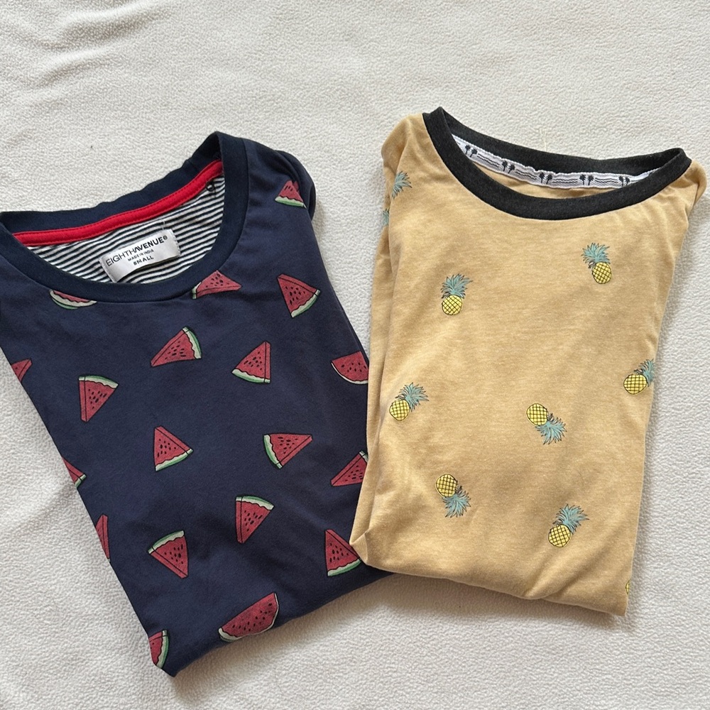 Watermelon & Pineapple Shirts S